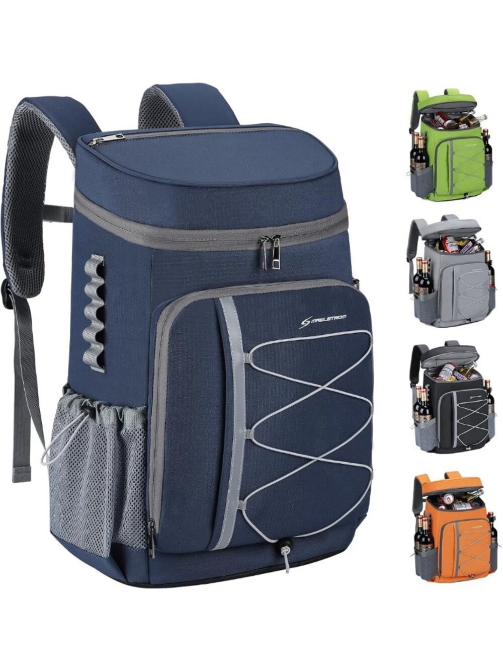 Insulated Cooler Backpack 35/50 Can - Leakproof Soft Lunch Ice Bag, Travel Ready